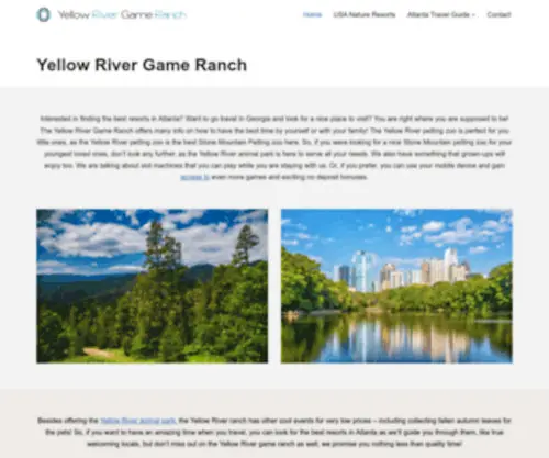 Yellowrivergameranch.com(Yellow River Game Ranch) Screenshot