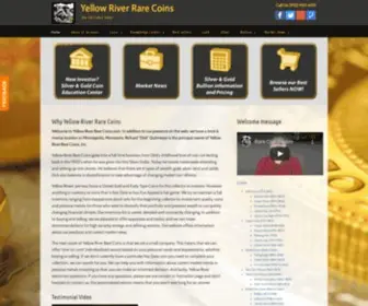 Yellowriverrarecoins.com(Yellow River Buys & Sells Gold and Silver Coins) Screenshot