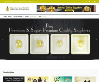 Yellowsapphire.org.in(Buy Now Yellow Sapphire Or Pukhraj) Screenshot