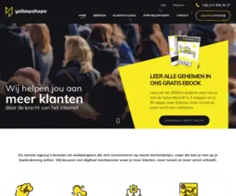 Yellowshape.com(Digital Agency Antwerpen) Screenshot