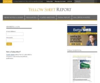 Yellowsheetreport.com(The first and best political tip sheet in Arizona) Screenshot