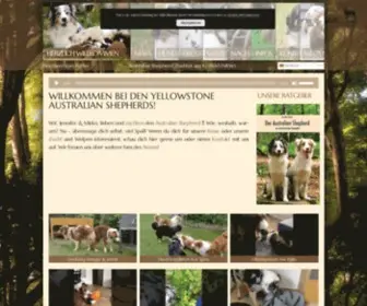 Yellowstoneaussies.de(Australian Shepherd Zucht) Screenshot