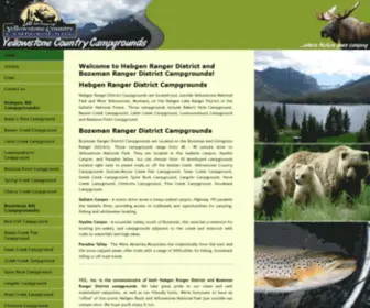 Yellowstonecountrycampgrounds.com(Yellowstone Country Campgrounds) Screenshot