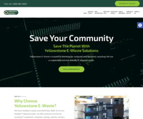 Yellowstoneewaste.com(At Yellowstone E) Screenshot