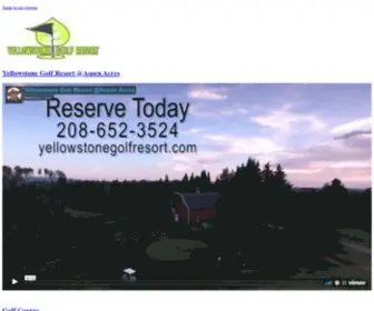 Yellowstonegolfresort.com(Yellowstone Golf Resort at Aspen Acres RV Park) Screenshot