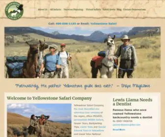 Yellowstonesafari.com(Yellowstone National Park Tours and Adventures) Screenshot