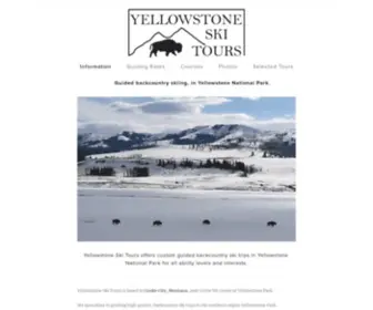 Yellowstoneskitours.com(Yellowstone Ski Tours) Screenshot