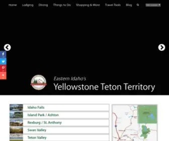 Yellowstoneteton.org(Eastern Idaho's Yellowstone) Screenshot