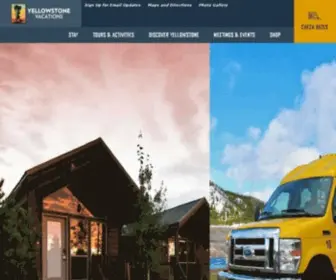 Yellowstonevacations.com(Yellowstone Lodging) Screenshot
