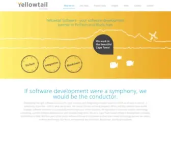 Yellowtailsoftware.co.za(Yellowtail specialises in consulting) Screenshot