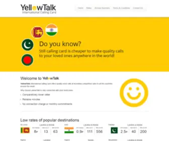 Yellowtalk.com(Cheap International Calls) Screenshot