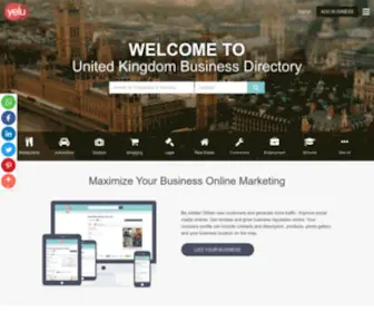 Yelu.uk(United Kingdom Business Directory) Screenshot