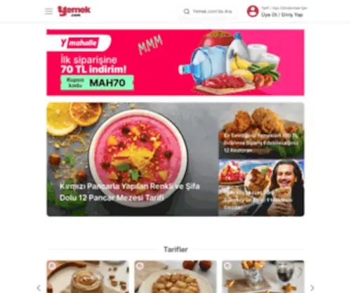 Yemek.com(Nefis ve Kolay Yemek Tarifleri) Screenshot