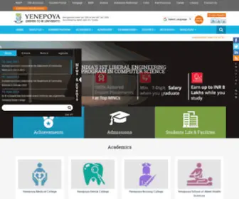 Yenepoya.edu.in(Yenepoya University) Screenshot