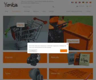 Yenibiz.co.uk(Online shop for SPARES and machines for KUBOTA) Screenshot