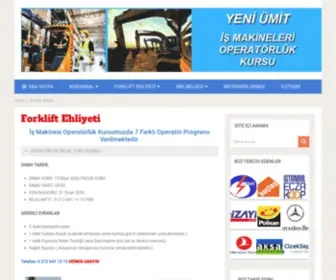 Yeniumitforklift.com(Forklift) Screenshot