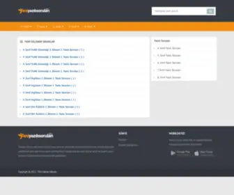 Yeniyazilisorulari.com(Yeni Yazılı Soruları Çöz) Screenshot