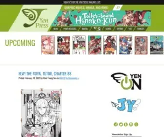Yenpress.com(Yen Press) Screenshot