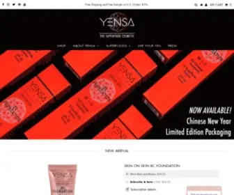 Yensa.com(YENSA Beauty is Enhancing Beauty Through Superfoods) Screenshot