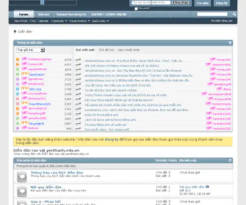 Yenthanh.edu.vn(Yenthanh) Screenshot