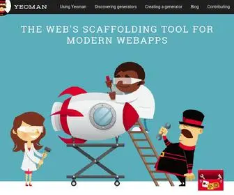 Yeoman.io(The web's scaffolding tool for modern webapps) Screenshot