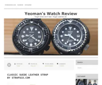 Yeomanseiko.com(Yeoman's Watch Review) Screenshot