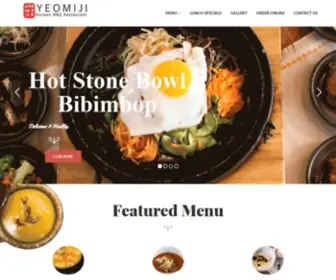 Yeomijirestaurant.com(Yeomiji Korean BBQ Restaurant) Screenshot