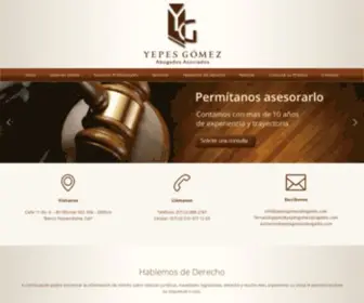 Yepesgomezabogados.com(Yepes Gómez Abogados) Screenshot