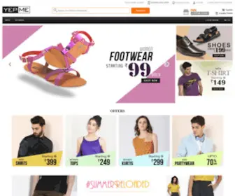 Yepme.com(Online shopping) Screenshot