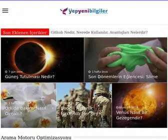 Yepyenibilgiler.com(Yepyenibilgiler) Screenshot