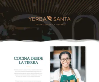 Yerbasantamx.com(Cocina desde la tierra) Screenshot