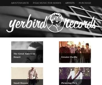 Yerbird.com(Yer Bird Records) Screenshot