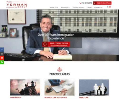 Yermangroup.com(Best Immigration Lawyers & Attorneys in New York City) Screenshot