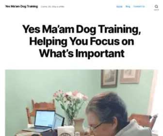 Yes-Maam-DT.com(Yes Ma'am Dog Training) Screenshot