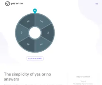 Yes-OR-NO.com(Yes or no) Screenshot