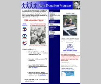 Yes-SVDP.org(Auto Donation Program website) Screenshot