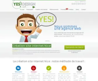 Yesdesign.fr(Creation site internet Nice par YES) Screenshot