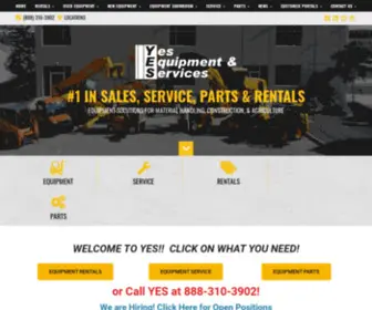 Yesequipment.com(We at Yes Equipment and Services) Screenshot