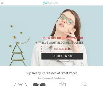 Yesglasses.com(Online Prescription Glasses) Screenshot