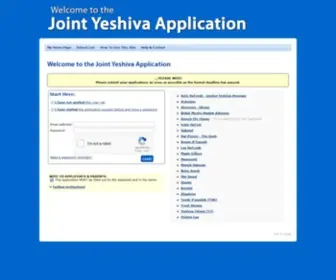 Yeshivaapplication.org(Joint Yeshiva Application) Screenshot