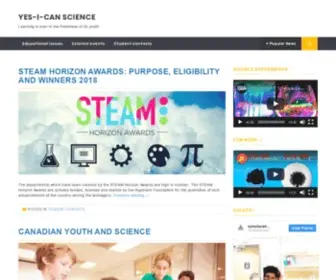 Yesican-Science.ca(Yes I Can) Screenshot