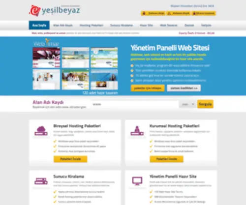 Yesilbeyazhosting.com(Yesilbeyazhosting) Screenshot