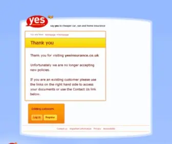 Yesinsurance.co.uk(Car Insurance) Screenshot