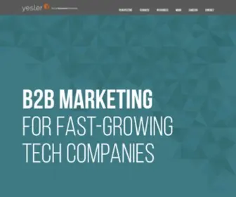 Yesler.com(Yesler is an independent B2B marketing agency) Screenshot