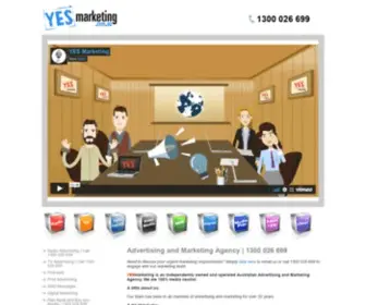 Yesmarketing.com.au(Advertising and Marketing Agency) Screenshot