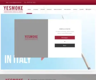 Yesmoke.eu(Yesmoke Srl) Screenshot