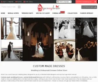 Yesmybride.com(Custom Made Wedding Dresses Bridesmaid Dress Online Store) Screenshot