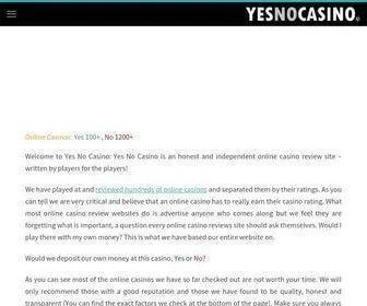 Yesnocasino.com Screenshot