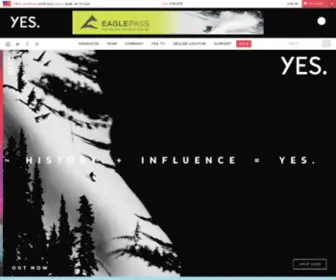 Yesnowboard.com(Yes Snowboards) Screenshot