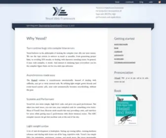 Yesodweb.com(Yesod Web Framework for Haskell) Screenshot